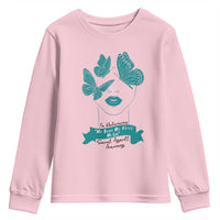 Sexual Assault Awareness Month Youth Sweatshirt I Am Reclaiming My Body My Voice My Life