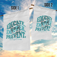 Sexual Assault Awareness Prevention Garden Flag Educate Empower Prevent Women's Right