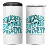 Sexual Assault Awareness Prevention 4 in 1 Can Cooler Tumbler Educate Empower Prevent Women's Right