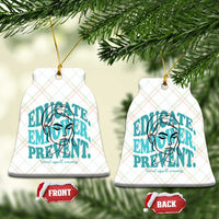 Sexual Assault Awareness Prevention Ceramic Ornament Educate Empower Prevent Women's Right