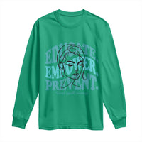 Sexual Assault Awareness Prevention Long Sleeve Shirt Educate Empower Prevent Women's Right