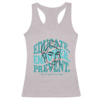 Sexual Assault Awareness Prevention Racerback Tank Top Educate Empower Prevent Women's Right