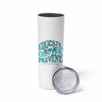 Sexual Assault Awareness Prevention Skinny Tumbler Educate Empower Prevent Women's Right