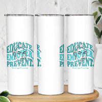 Sexual Assault Awareness Prevention Skinny Tumbler Educate Empower Prevent Women's Right