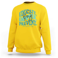 Sexual Assault Awareness Prevention Sweatshirt Educate Empower Prevent Women's Right