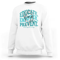 Sexual Assault Awareness Prevention Sweatshirt Educate Empower Prevent Women's Right