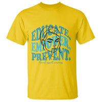 Sexual Assault Awareness Prevention T Shirt Educate Empower Prevent Women's Right