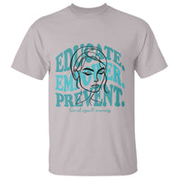 Sexual Assault Awareness Prevention T Shirt Educate Empower Prevent Women's Right