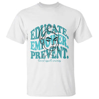 Sexual Assault Awareness Prevention T Shirt Educate Empower Prevent Women's Right