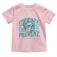 Sexual Assault Awareness Prevention Toddler T Shirt Educate Empower Prevent Women's Right