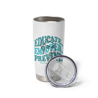 Sexual Assault Awareness Prevention Tumbler Cup Educate Empower Prevent Women's Right