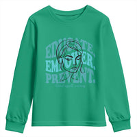 Sexual Assault Awareness Prevention Youth Sweatshirt Educate Empower Prevent Women's Right