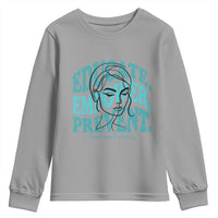 Sexual Assault Awareness Prevention Youth Sweatshirt Educate Empower Prevent Women's Right
