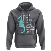 Sexual Assault Awareness Month Hoodie In April We Wear Teal Ribbon