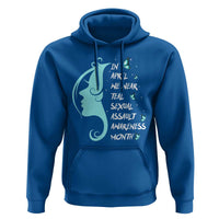 Sexual Assault Awareness Month Hoodie In April We Wear Teal Ribbon