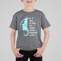 Sexual Assault Awareness Month T Shirt For Kid In April We Wear Teal Ribbon