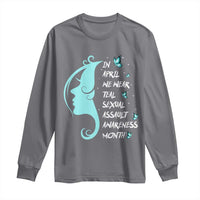 Sexual Assault Awareness Month Long Sleeve Shirt In April We Wear Teal Ribbon
