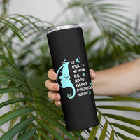Sexual Assault Awareness Month Skinny Tumbler In April We Wear Teal Ribbon