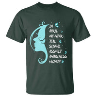 Sexual Assault Awareness Month T Shirt In April We Wear Teal Ribbon