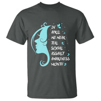 Sexual Assault Awareness Month T Shirt In April We Wear Teal Ribbon