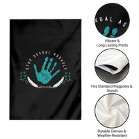 Stop Sexual Assault Awareness Survivor Garden Flag