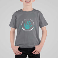 Stop Sexual Assault Awareness Survivor T Shirt For Kid
