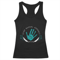 Stop Sexual Assault Awareness Survivor Racerback Tank Top