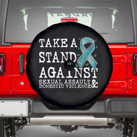 Sexual Assault Awareness Month Spare Tire Cover Stand Against Sexual Assault & Domestic Violence