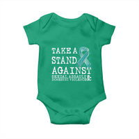 Sexual Assault Awareness Month Baby Onesie Stand Against Sexual Assault & Domestic Violence
