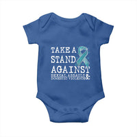 Sexual Assault Awareness Month Baby Onesie Stand Against Sexual Assault & Domestic Violence