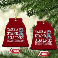 Sexual Assault Awareness Month Ceramic Ornament Stand Against Sexual Assault & Domestic Violence