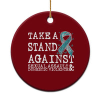 Sexual Assault Awareness Month Ceramic Ornament Stand Against Sexual Assault & Domestic Violence