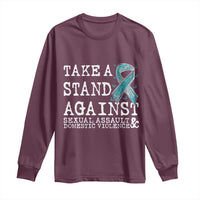 Sexual Assault Awareness Month Long Sleeve Shirt Stand Against Sexual Assault & Domestic Violence