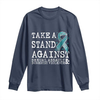 Sexual Assault Awareness Month Long Sleeve Shirt Stand Against Sexual Assault & Domestic Violence