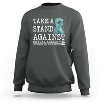 Sexual Assault Awareness Month Sweatshirt Stand Against Sexual Assault & Domestic Violence