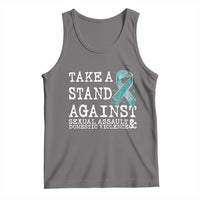 Sexual Assault Awareness Month Tank Top Stand Against Sexual Assault & Domestic Violence