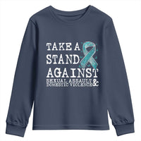 Sexual Assault Awareness Month Youth Sweatshirt Stand Against Sexual Assault & Domestic Violence