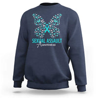 Sexual Assault Awareness Butterfly Ribbon Sweatshirt