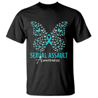 Sexual Assault Awareness Butterfly Ribbon T Shirt