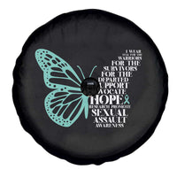 I Wear Teal For Sexual Assault Awareness Spare Tire Cover
