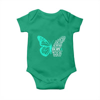 I Wear Teal For Sexual Assault Awareness Baby Onesie