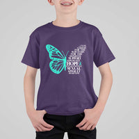 I Wear Teal For Sexual Assault Awareness T Shirt For Kid