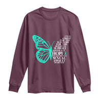 I Wear Teal For Sexual Assault Awareness Long Sleeve Shirt