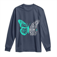 I Wear Teal For Sexual Assault Awareness Long Sleeve Shirt