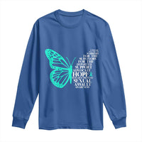 I Wear Teal For Sexual Assault Awareness Long Sleeve Shirt