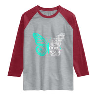 I Wear Teal For Sexual Assault Awareness Raglan Shirt