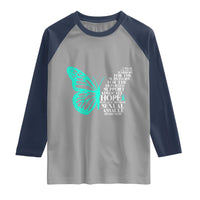 I Wear Teal For Sexual Assault Awareness Raglan Shirt