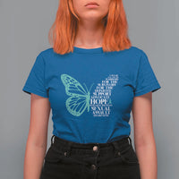 I Wear Teal For Sexual Assault Awareness T Shirt For Women