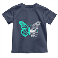 I Wear Teal For Sexual Assault Awareness Toddler T Shirt