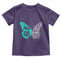 I Wear Teal For Sexual Assault Awareness Toddler T Shirt
